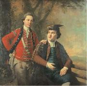 Double portrait of General Richard Wilford of the British Army and his contemporary Sir Levett Hanson, royal academy